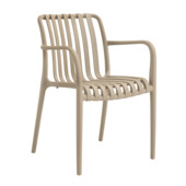 Tuinstoel Fleur zand kunststof