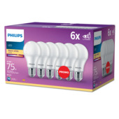 Philips LED peer E27 75 W mat niet dimbaar 6 stuks