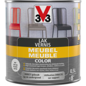 V33 lak meubel color zijdeglans wit 0,5 L