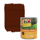 V33 tuinhuisbeits zijdeglans donkere eik 750 ml