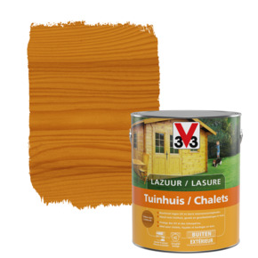 Lasure chalets V33 satin 2,5 L chêne clair