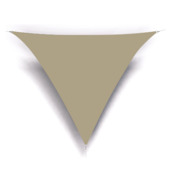 Voile d'ombrage imperméable triangulaire Handson 3,6 m beige