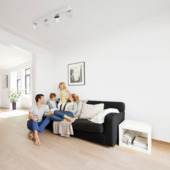 Support 4 spots Star Philips LED intégré 3W = 35W blanc