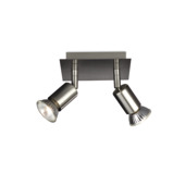 Philips Carrea plafondspot met 2 halogeenlampen mat chroom