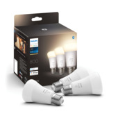 Ampoule poire Philips Hue E27 800 lumens lot de 3 pièces