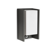 Philips wandlamp Bridge met bewegingsmelder en spaarlamp E27 15W 970 lumen zwart