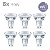 Philips LED spot GU10 50W 6 stuks niet dimbaar