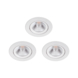 Spots LED à encastrer Philips Sparkle 3x 5,5W blanc 2700K réflecteur