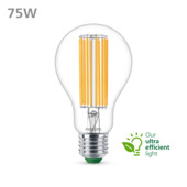 Ampoule à filament LED A60 Phillips Green Label E27 75W non dimmable 2700K