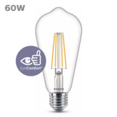 Philips LED edison E27 60 W filament helder niet dimbaar