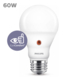 Ampoule poire LED Philips E27 mat 60 W + capteur crépusculaire