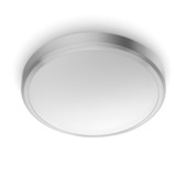 Plafonnier salle de bain LED Philips Doris 1x 17 W nickel 2700K