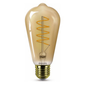 Philips LED edison E27 25 W filament goud spiraal dimbaar