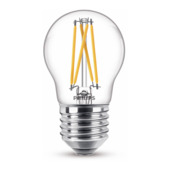 Philips LED kogel E27 40 W filament helder warmglow dimbaar