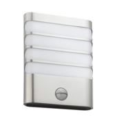 Philips wandlamp Raccoon met bewegingsmelder met geïntegreerde LED 3W 270 lumen inox