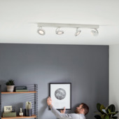 Philips opbouwspot Clockwork wit 4-lichts