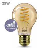 Philips LED peer E27 25 W filament goud spiraal dimbaar