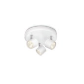 Plafonnier 3 spots Star Philips LED intégré 3W = 35W blanc