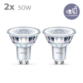 Philips LED spot GU10 50W wit niet dimbaar 2 stuks