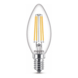 Ampoule flamme LED à filament Philips E14 translucide 40 W blanc chaud dimmable