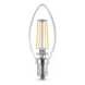 Ampoule bougie LED à filament Philips E14 40W transparent 6 pièces non dimmable