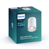 Spot Pillar Philips GU10 max. 20W blanc ampoule non fournie