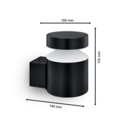 Applique murale extérieure Philips Laven noir