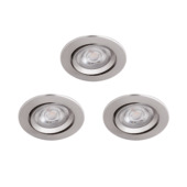 Philips inbouwset LED Sparkle 3x5W nikkel 2700K BG70mm