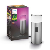Philips Hue outdoor Calla sokkellamp RVS