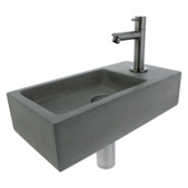 Atlantic handenwasserset Ethan beton 38,5x18,5x9 cm