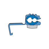 Carpoint aftakklem 1560 blauw 5 stuks