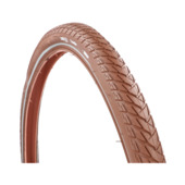 Pneu vélo anti-crevaison réfléchissant Dresco Traveller 28x1.75 (47-622) brun