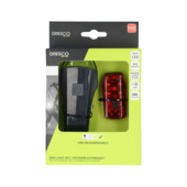 Kit d'éclairage vélo Dresco USB Razor 30 Lux