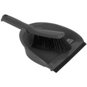 Pelle et balayette plastique gris