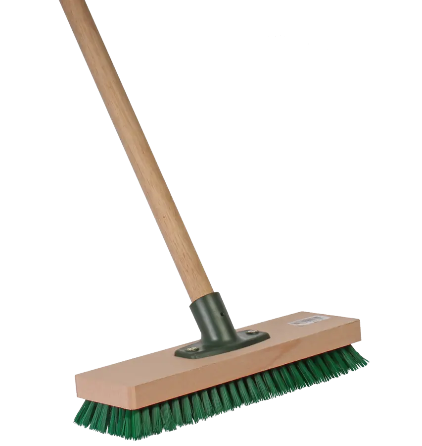 Brosse émousseur pour dalles 130 cm + manche