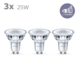 Philips LED spot GU10 25 W wit niet dimbaar 3 stuks