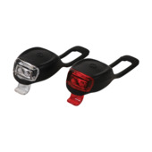 Jeu d'éclairage vélo Dresco en silicone noir