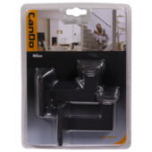 CanDo leuninghouder Milan Mat Zwart (2 stuks)