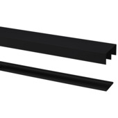 StoreMax rail aluminium zwart 360cm