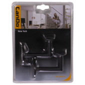 CanDo leuninghouder New York Mat Zwart (2 stuks)