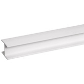 Tussenstrip kunststof wit 21x25 mm 260 cm