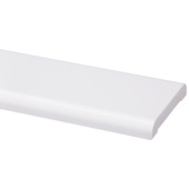Profilé de finition droit pin laqué blanc 12x68 mm 270 cm