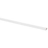 Moulure décorative film MDF blanc autoadhésif 9x22 mm 260 cm