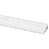 Decorlijst grenen gegrond wit 12x32mm 270cm