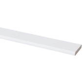 Moulure plafond Agnes MDF 8x45 mm 260 cm plâtre blanc