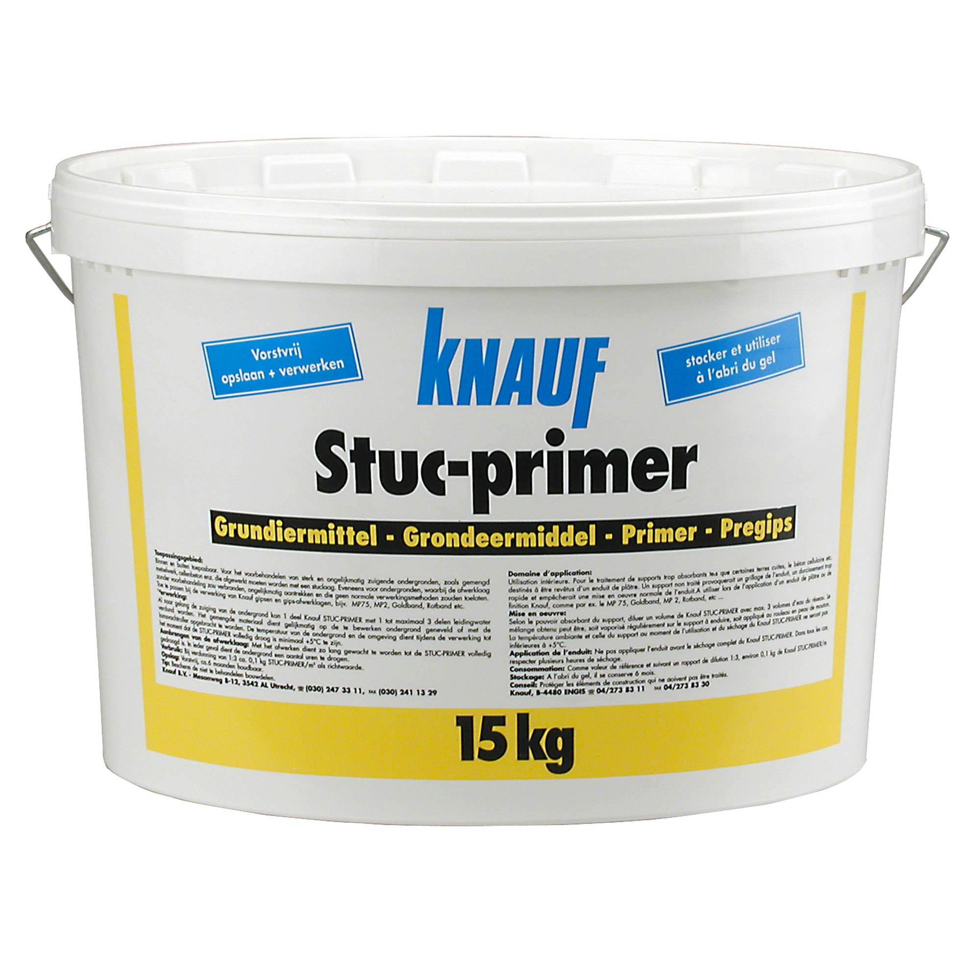 Knauf stuc-primer 15 kg | Voegproducten | Gipsplaten | Bouwmaterialen ...