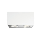 Support 2 spots LED Box 2 x 4.5W blanc Philips MyLiving