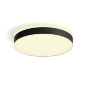 Philips Hue plafondlamp Enrave zwart - warm tot koelwit licht 48W - Ø 55 cm - met 1 dimmer switch