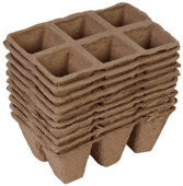 Pot de tourbe 6 compartiments 5x5x5 cm