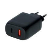 Chargeur mural rapide Carpoint duo 20W USB-C + 18W USB 3.0